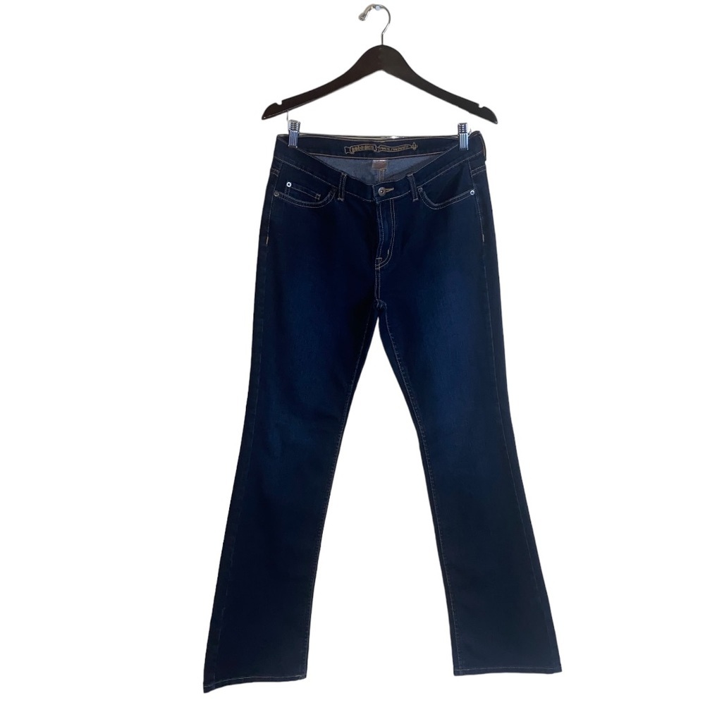 No Boundaries Denim Women’s Juniors Dark Blue Wash Mid Rise Bootcut Jeans Sz 11 - Picture 7 of 16